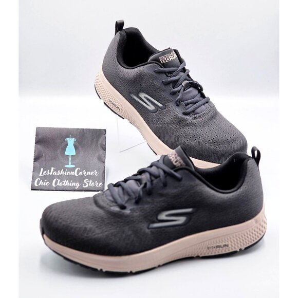 Skechers Women's Gray Pale Pink Go Go Run Consistent Running Shoes Sz 9.5 2152 - Picture 5 of 16